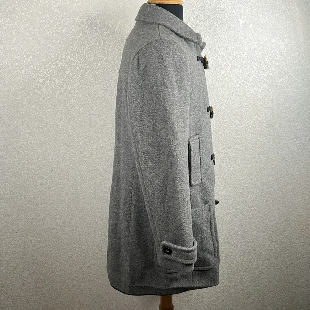 Banana Republic Men's Gray Wool Blend Toggle Buttons Winter Classic Coat Size XL